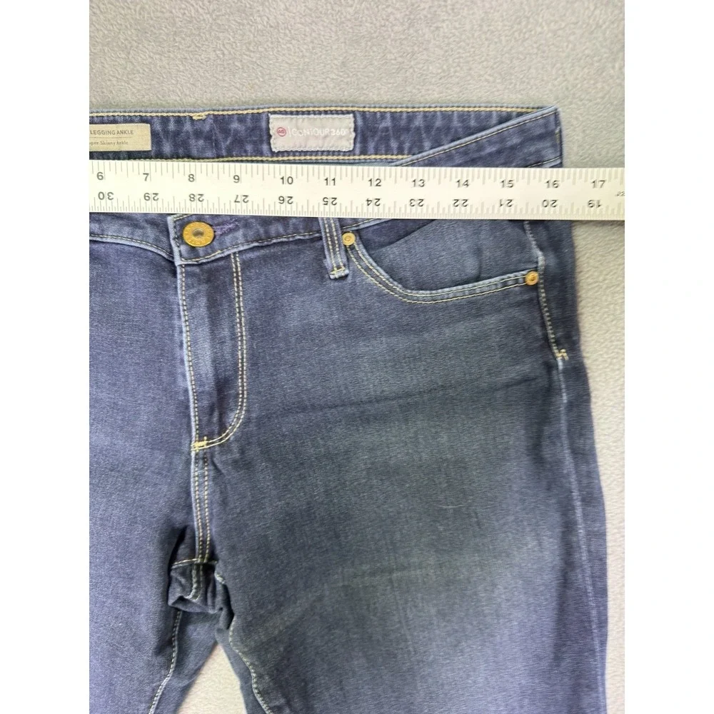 Adriano Goldschmied Legging Jeans Womens 31R Blue Super Skinny Ankle Contour 360